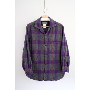 Yohji Yamamoto - AW02 Wool Flannel Plaid Shirt
